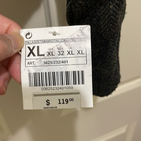 Zara short wool blend brown jacket (sz XL) - Picture 8 of 12